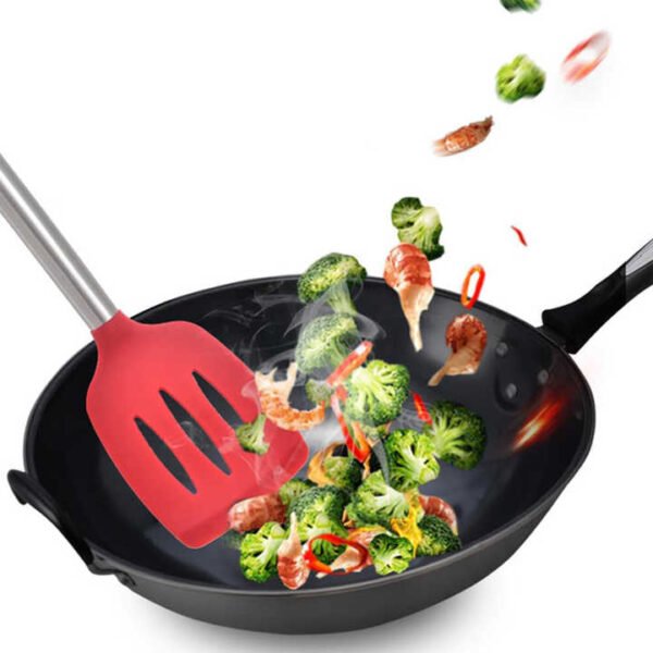 Silicone Utensils Stainless Steel Handles